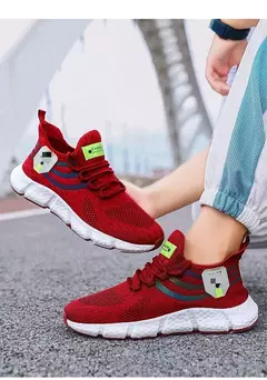 Imagem do Tênis respiráveis para homens e mulheres, Sapatos de corrida confortáveis, Sa