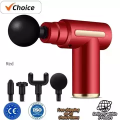 Usb mini pistola de massagem fáscia máquina relaxamento muscular vibratório h