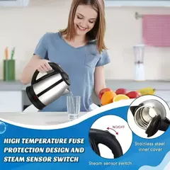 Chaleira de aço inoxidável, utensílios de cozinha, chaleira inteligente, 1500 - Vs-shop