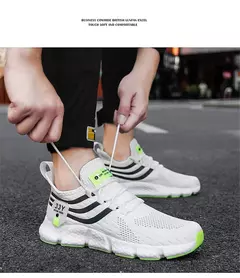 Tênis respiráveis para homens e mulheres, Sapatos de corrida confortáveis, Sa - loja online