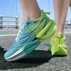 Tênis de corrida masculino respirável confortável sapatos esportivos ao ar li - Vs-shop
