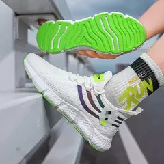 Tênis respiráveis para homens e mulheres, Sapatos de corrida confortáveis, Sa na internet