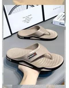 Chinelos confortáveis masculinos, sandálias de praia, sapatos casuais, chinelo - comprar online