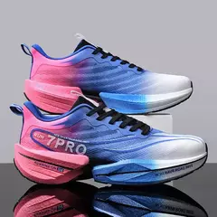 Tênis de corrida masculino respirável confortável sapatos esportivos ao ar li na internet