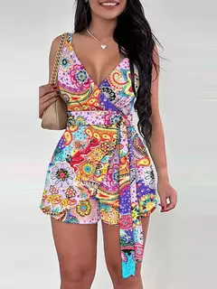 2024 primavera verão moda floral magro casual conjuntos de duas peças elegante - Vs-shop