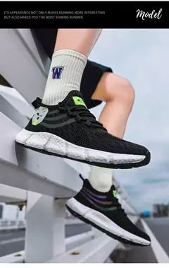 Tênis respiráveis para homens e mulheres, Sapatos de corrida confortáveis, Sa - Vs-shop
