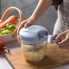 Imagem do 500/900ml manual picador de carne alho chopper girar imprensa alho triturador ve