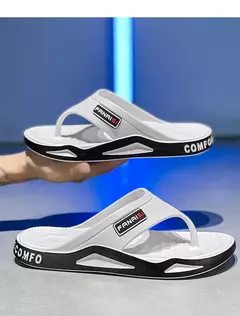 Imagem do Chinelos confortáveis masculinos, sandálias de praia, sapatos casuais, chinelo