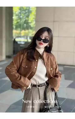 Imagem do Camisola de gola alta feminina inverno 2025 retro vermelho com forro de veludo e