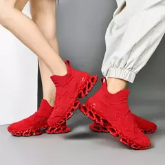Tênis de corrida respirável masculino e feminino, tênis casual, tênis, corri na internet