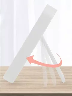 Espelho de maquiagem portátil para dormitório de mesa LED com luz, espelho dob - Vs-shop