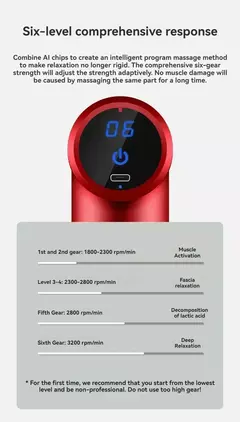 Imagem do Usb mini pistola de massagem fáscia máquina relaxamento muscular vibratório h