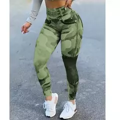 Leggings jeans com estampa de cintura alta feminina, controle de barriga, elevação de bumbum, calça lápis fina, primavera, verão, nova