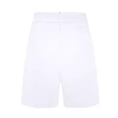 Y2K Solid Button Front Shorts Tie Cintura Praia Verão Shorts de cintura alta Ro - loja online
