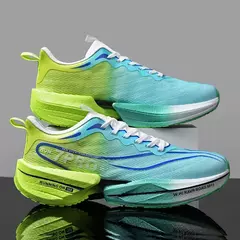 Tênis de corrida masculino respirável confortável sapatos esportivos ao ar li