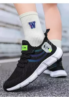 Imagem do Tênis respiráveis para homens e mulheres, Sapatos de corrida confortáveis, Sa