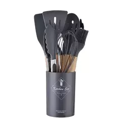 12pçs panelas de cozinha de silicone de qualidade alimentar, utensílios de coz