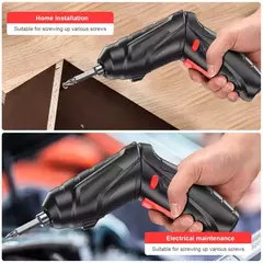 2/47 pçs 3.6v kit de chave de fenda recarregável bateria de lítio sem fio cha na internet