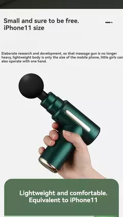 Usb mini pistola de massagem fáscia máquina relaxamento muscular vibratório h na internet