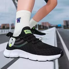 Imagem do Tênis respiráveis para homens e mulheres, Sapatos de corrida confortáveis, Sa