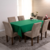 Toalha de Mesa Basic 1 Peça 1,45m x 1,40m 4 Lugares 100% Poliéster Tecido Oxford Verde - Casa Elegant
