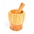 Pilão de Bambu Madeira com Socador Reforçado - Cozinha Prática!