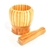 Pilão de Bambu Madeira com Socador Reforçado - Cozinha Prática!