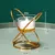 Castiçal de Metal Dourado – Elegância Minimalista - comprar online