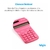 Calculadora Bolso Rosa 8 Dig. Solar Cb1485r Elgin - comprar online