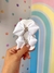 Laço Duplo Branco com Brilhos