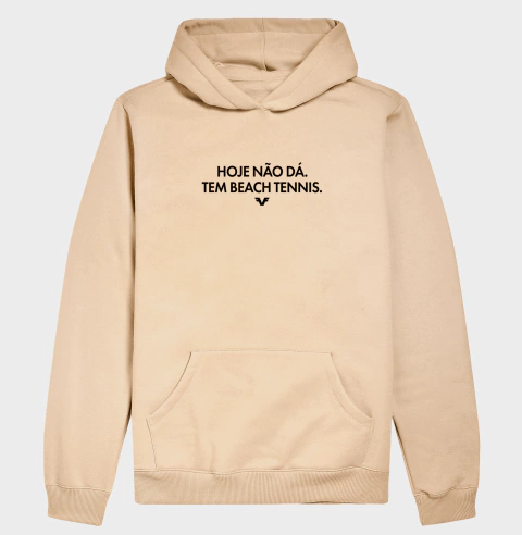 Imagem do Hoddie Moletom Hoje não dá, tem beach tennis