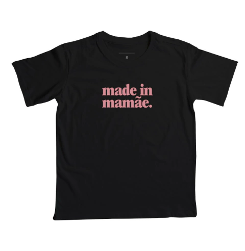 Camiseta Vidinha Made In Mamãe Pink - comprar online