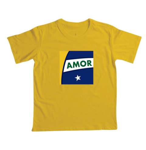 Imagem do Camiseta Infantil Amor Brasileiro - Copa do Mundo 2026