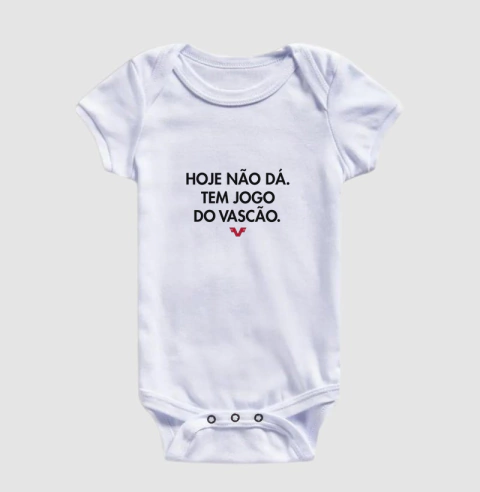 Body Infantil Hoje Não Dá. Tem Jogo do Vascão - comprar online