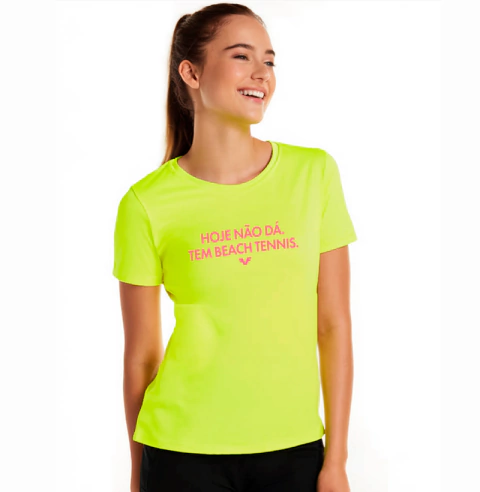 Camiseta [ Sport UV ] Hoje Não Dá. Tem Beach Tennis - loja online