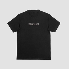 Camisa preta da Style fusion com estampa de Hebreus 13:5 na parte frontal.