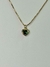 Dije de corazón con brillante verde. - tienda en línea