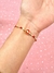 Pulsera ajustable de corazón