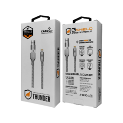 CABO THUNDER 2 EM 1 - BRANCO - LIFHTNING / TIPO-C - comprar online