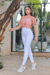 CROPPED MANGA FLOW ROSA NEON na internet