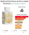 LATTAFA BADEE O. HONOR & GLORY 100ml - comprar online