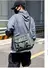 Bolsa de ombro masculina sólida impermeável firme snap multi-bolso casual cros - comprar online