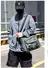 Bolsa de ombro masculina sólida impermeável firme snap multi-bolso casual cros - loja online