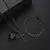 3 pçs conjunto de aço inoxidável metal cruz pingente corrente colar pulseira - SETE MARCA