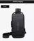 Mochila Anti-Furto com Senha USB Slim Bag tiracolo de couro