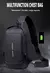 Mochila Anti-Furto com Senha USB Slim Bag tiracolo de couro - loja online