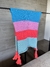 Bufanda mohair - CELESTE CORAL ROSA TURQUESA - comprar online