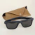 Óculos De Sol Masculino Quadrado UV-400 Polarizado em acetato Tr-90 na internet