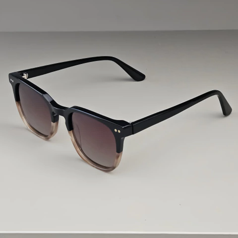 Óculos De Sol Quadrado Premium Degrade Uv-400 Polarizado