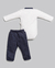 Conjunto Bebê Menino - Body + Calça | Moletom - Anjos Baby - Auré Kids